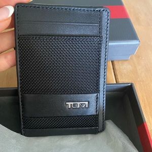 Tumi Alpha Money Clip Card Case Wallet
